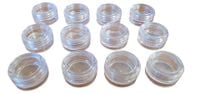 pojemnik plastikowy 3 x 2 cm zakręcany - 12 szt