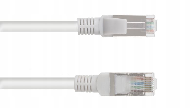 Kabel LAN patchcord RJ45 FTP F/UTP cat 5e 2M szary zdjęcie 1