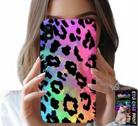 ETUI DO SAMSUNG A10 - KOLOROWA TĘCZOWA PANTERKA PLECKI SZKŁO