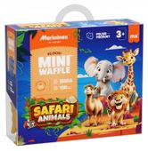 Marioinex klocki WAFFLE mini Safari Animals, 100 el w tym 16 zwierząt