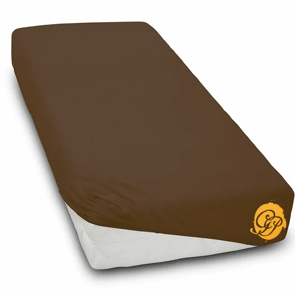 Prześcieradło frotte 90x200cm CZEKOLADA zdjęcie 1