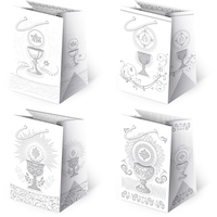 torebki ozdobne 10szt. t-5l set k10 komunia srebro 10 x 16 x 6 cm