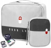 Zestaw 2Szt Apteczka Medyczna Leki Podróżna Domowa