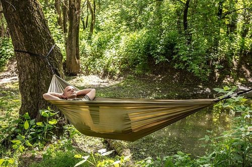 MOCNY HAMAK 200KG OGRODOWY SURVIVALOWY SURVIVAL TURYSTYCZNY NEO TOOLS na Arena.pl