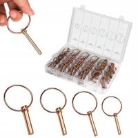 Zestaw zawleczek z kółkiem sprężynowe maszyn 50 sztuk KD11799