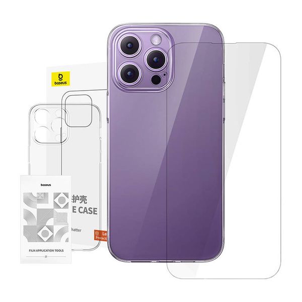 Etui Baseus iPhone 14 Pro Max + Szkło Hartowane Schott 1.2m zdjęcie 1