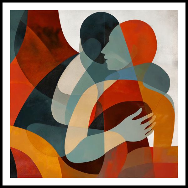 Plakat 100x100cm Objęcia zdjęcie 3
