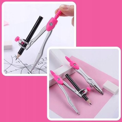 ZESTAW GEOMETRYCZNY 10 ELEMENTÓW CYRKIEL LINIJKI DO KREŚLENIA DO RYSOWANIA na Arena.pl