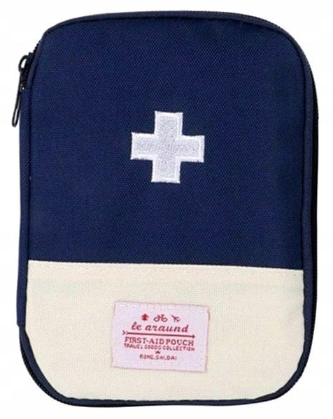 Apteczka Organizer na leki mini saszetka medyczna  E4_A_Niebieski zdjęcie 3