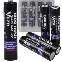 Vezo akumulatorki aaa 1300mah r3 nimh uniwersalne do zabawek pilotów 4 szt