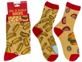 Skarpetki FAST FOOD Frytki i Burger - rozmiar 36-42