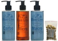 Blue-Line Kompletny zestaw do nawożenia z CO2 3x500ml + 35szt kulek GT