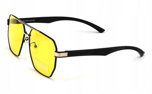 Okulary męskie dla kierowców jazdy nocą polaryzacyjne uv400 etui polarzone na Arena.pl