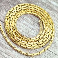 ŁAŃCUSZEK złoty 60 cm stal chirurgiczna