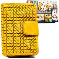 tłoczony portfel damski z okienkiem na zdjęcie - rovicky