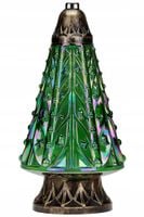 Choinka lampion zielony znicz świąteczny piękny duży Znicz Tęczowy