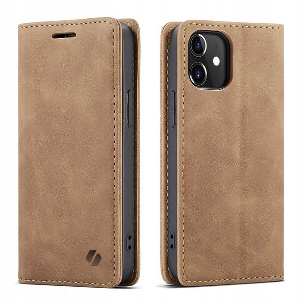 Spacecase Wallet Iphone 12 Mini Light Brown zdjęcie 7