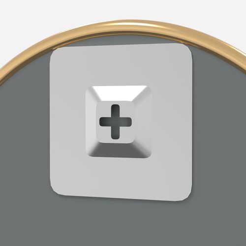 Lustro ścienne, złote, Ø 40 cm, okrągłe na Arena.pl