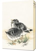 Obraz 40x60cm Black Brant, Kashu Japoński Vintage do Salonu