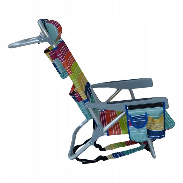 leżak MULTICOLOR plażowy, ALUMINIUM,ogrodowy. zdjęcie 2