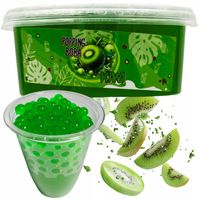 MIX I Zestaw do Bubble Tea KULKI + ŻELKI 4x450g Kiwi Arbuz Mango Liczi
