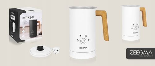 ELEKTRYCZNY SPIENIACZ do mleka Podgrzewacz KAWY PIANY LATTE BIAŁY 240ml na Arena.pl