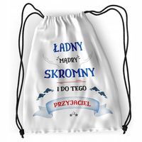 Plecak Dla Przyjaciela Sportowy Szkolny Worek Z Nadrukiem Ze Zdjęciem