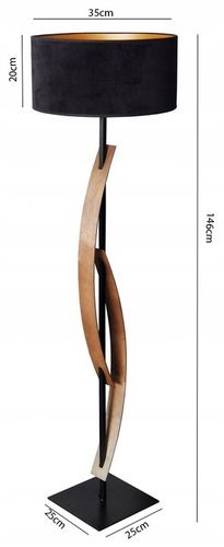 LAMPA PODŁOGOWA DO SALONU POKOJU SYPIALNI STOJĄCA LED ABAŻUR OZDOBNA na Arena.pl