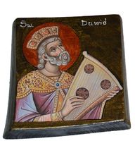 Ikona Święty Dawid patron śpiewaków, muzyków i poetów
