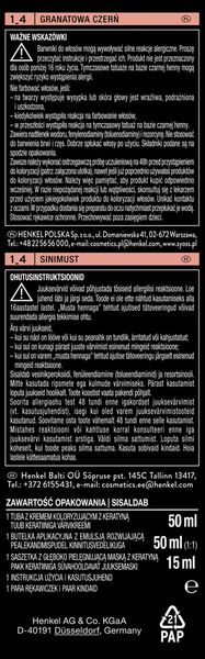 SYOSS PERMANENT COLOR FARBA DO WŁOSÓW TRWAŁA NR 1_4 GRANATOWA CZERŃ 1 SZT zdjęcie 5