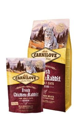 Carnilove Cat Fresh Chicken & Rabbit Gourmand - kurczak i królik 2kg na Arena.pl
