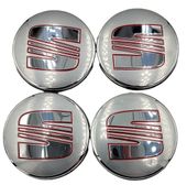 SEAT DEKIELKI na felgi zaślepki felg KAPSLE kołpaczki SEAT 55mm 4 szt.