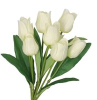 TULIPANY BUKIET TULIPANÓW SZTUCZNE KWIATY GUMOWE 43CM 9GAŁ