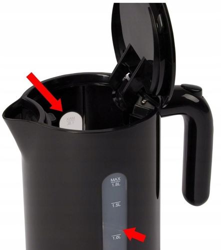 CZAJNIK ELEKTRYCZNY BEZPRZEWODOWY POJEMNY MOCNY 1,8L 2200W CZARNY DUŻY na Arena.pl