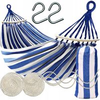 HAMAK ZE STELAŻEM DWUOSOBOWY OGRODOWY 250X150 STELAŻ OSOBOWY HUŚTAWKA MOCNY