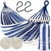 HAMAK ZE STELAŻEM DWUOSOBOWY OGRODOWY 250X150 STELAŻ OSOBOWY HUŚTAWKA MOCNY