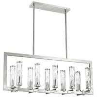 Designerska LAMPA wisząca OXFORD P10069NI Cosmolight metalowa ramka prostokątna nikiel