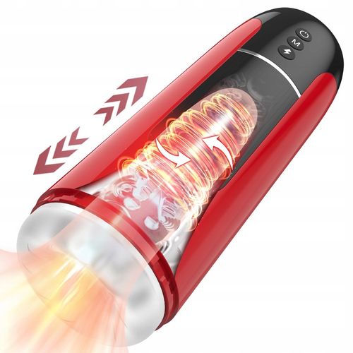 Automatyczny męski Masturbator7trybów pchnięcia i wibracji Przycisk orgazmu na Arena.pl