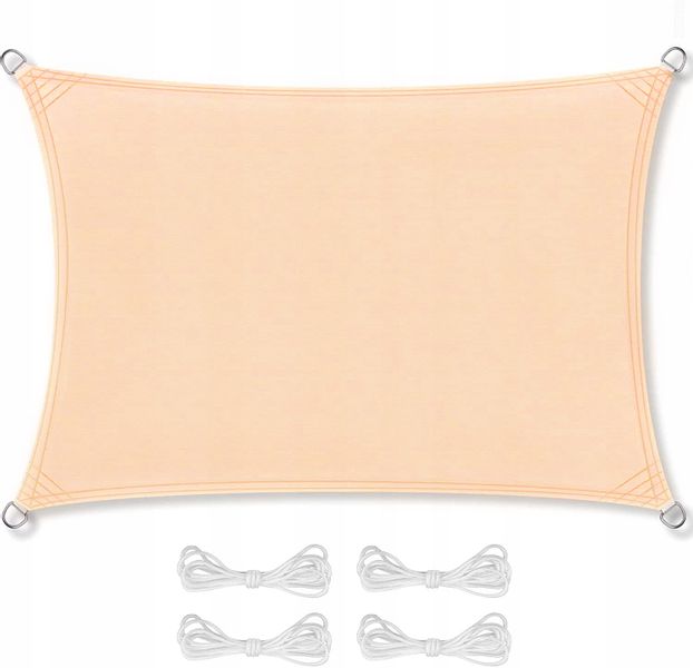 Żagiel przeciwsłoneczny ogrodowy wodoszczelny 3x5m Daszek zdjęcie 1