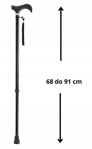 Laska inwalidzka SPACEROWA uchwyt SOFT WAVE (DERBY) ARMedical AR-014D na Arena.pl