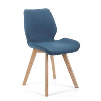 4x krzesło tapicerowane materiałowe SJ.0159 Granatowe