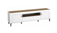 Nowoczesna Szafka RTV 177 cm Biały 2D1SZ ROSA DL 3 kolory
