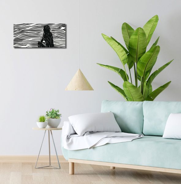 Obraz 50x20cm Złożone Fluidalne Linie zdjęcie 2
