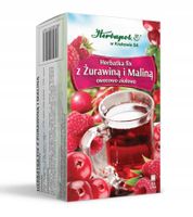 Herbata Z ŻURAWINĄ I MALINĄ ziołowa Herbapol 40g