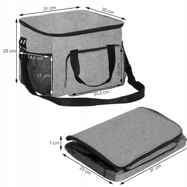 KOSZ PIKNIKOWY Z WYPOSAŻENIEM TERMICZNY TURYSTYCZNY DLA 4 OSÓB 21W1+ GRATIS zdjęcie 6