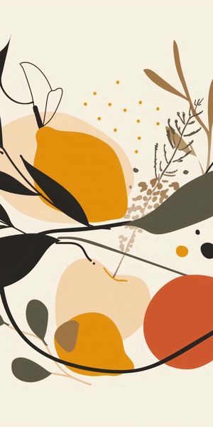 Plakat 50x100cm Botaniczny Wir zdjęcie 1