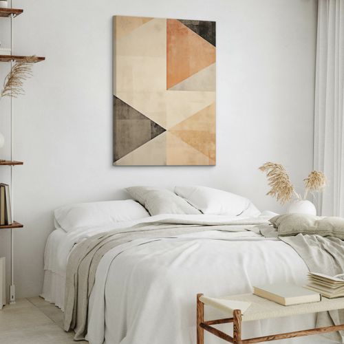 Obraz Do Salonu Abstrakcja Styl Boho Wzór Geometryczny 60cm x 90cm na Arena.pl