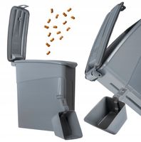 SZCZELNY POJEMNIK NA SUCHĄ KARMĘ PSA KOTA + MIARKA