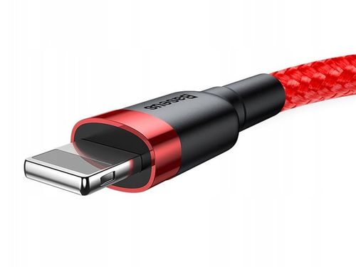 Baseus Kabel USB Lightning iPhone 1.5A 2m Czerwony na Arena.pl