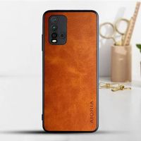 Etui AIORIA LEATHER Xiaomi Redmi 9T/ Note 9 4G/ Redmi 9 Power pomarańczowy
